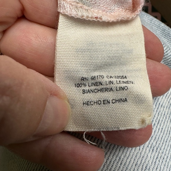 Anthropologie Kachel Tie Strap Linen Maxi Dress – Size L - Picture 9 of 10